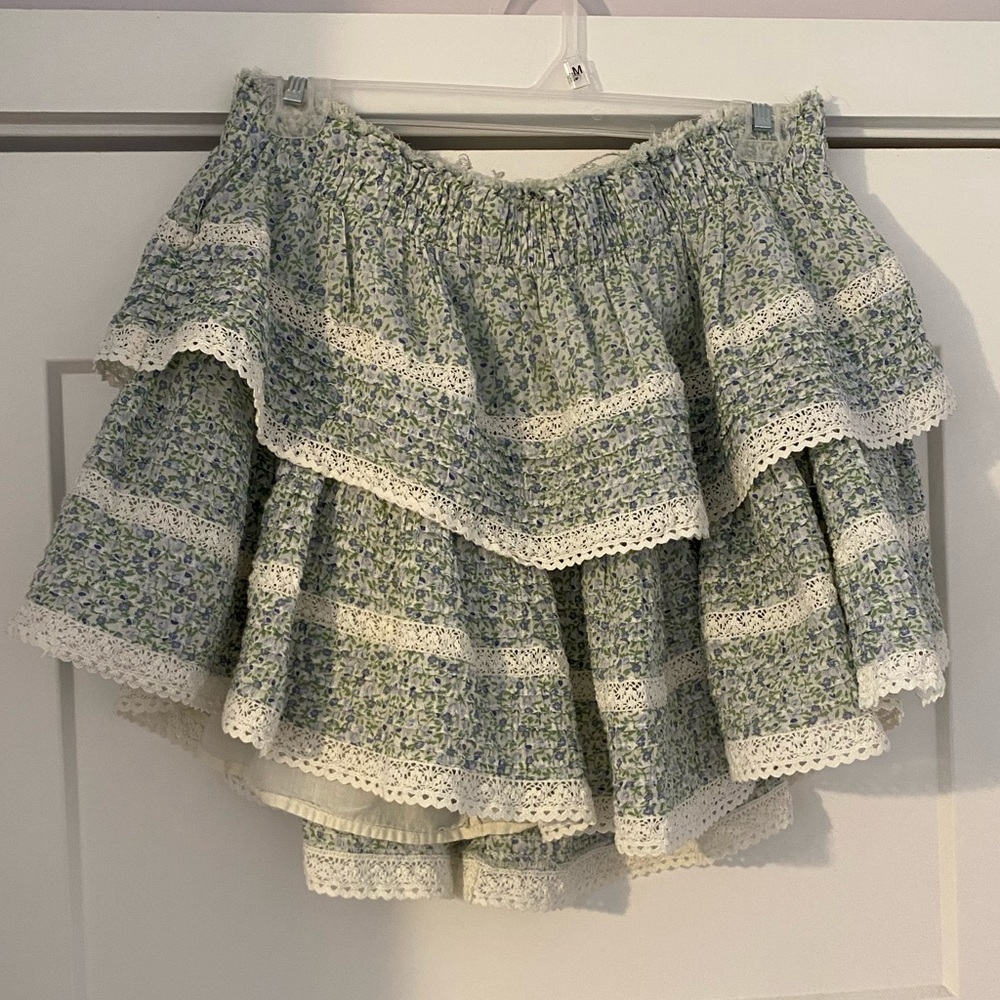 Aerie rock n ruffle mini skirt